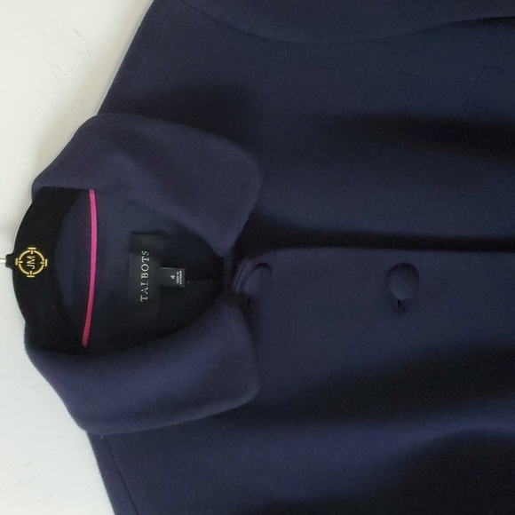 Talbots Women's Blazer Jacket Navy Blue sz 4 - Picture 4 of 12